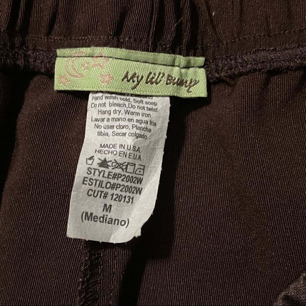 My Li’l Bump Brown Maternity Soft Bermuda Shorts Sz M NWT - Picture 4 of 7